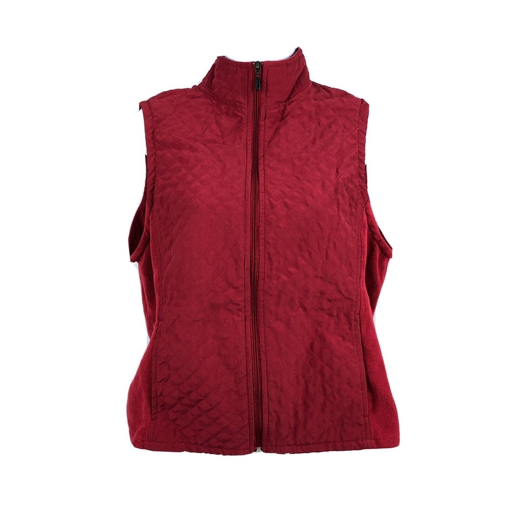 Columbia Quilted Light‎ Weight Vest Size Women's Size Medium Red Outdoor Hiking